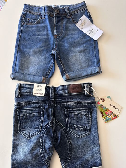 Детски къси дънкови панталони Zara и суитчер  Оkaidi, детски блузи
