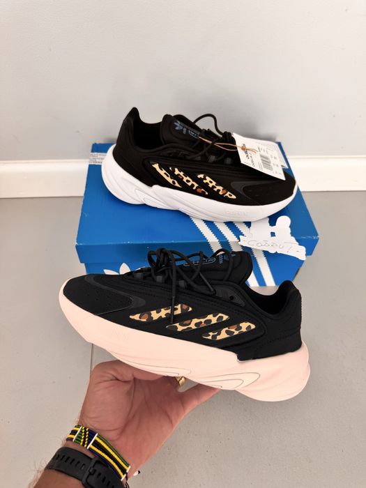 Adidas Ozelia J Black Animal Print