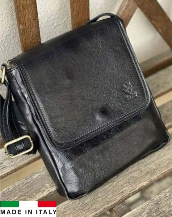 *ЧИСТО НОВА*Мъжка чанта от естествена кожа