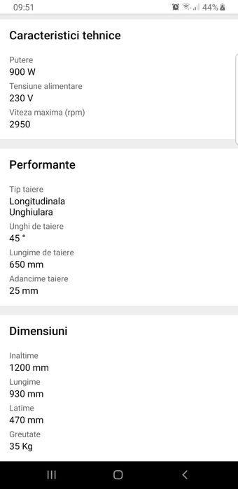 Inchiriez masina taiat gresie cu apa 650mm  ,mecanica 1250mm 150lei/zi