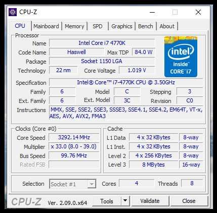 Процесор Intel® Core™ i7-4770K lga 1150