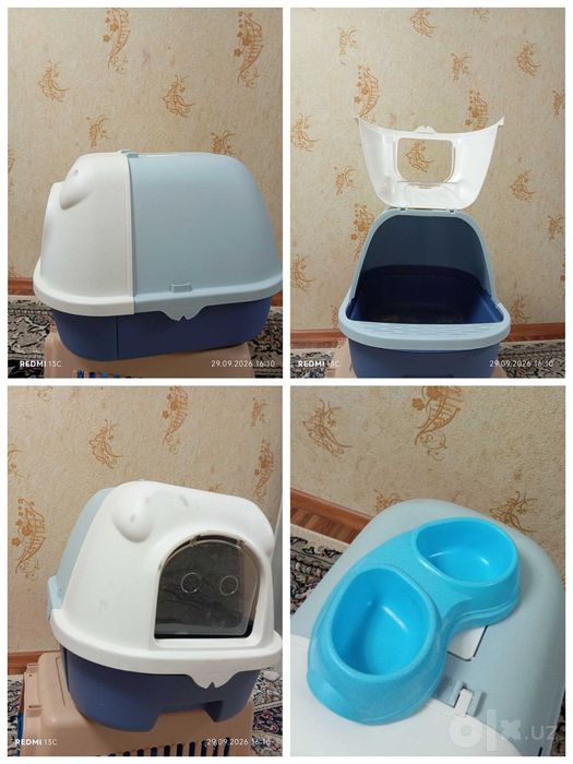 Клетка, лоток для котят