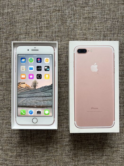iPhone 7 plus 32 GB в отличном состоянии, без ремонта акб 82