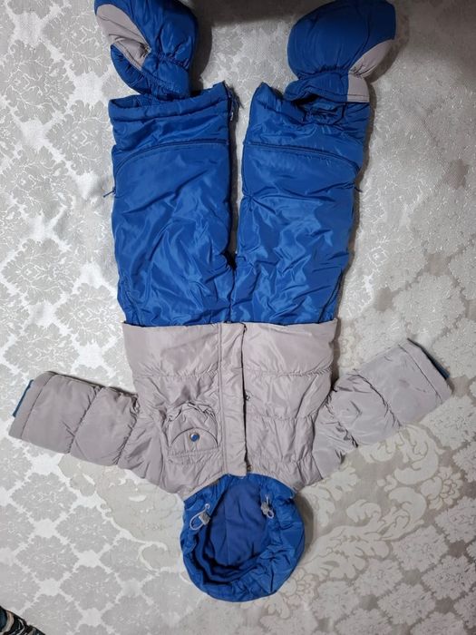 Зимнии комбинезон-конверт, рост 74