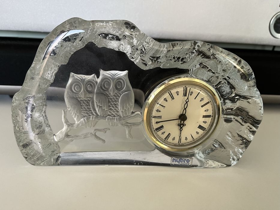 Nybro Sweden Стъклен часовник