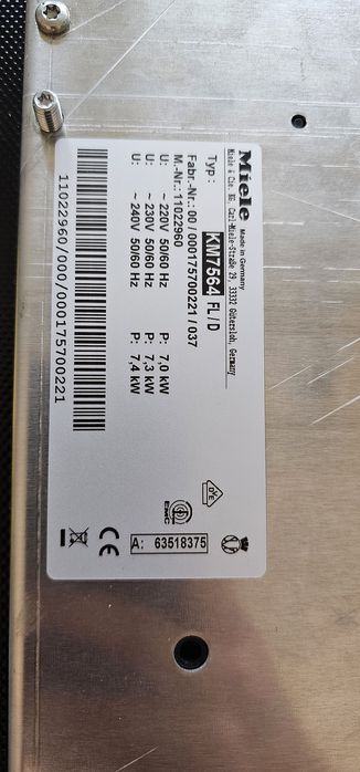 Plita inductie 60cm Miele KM7564