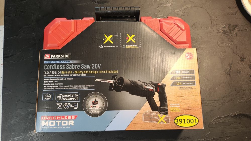 Парксайд саблен трион PSSAP 20 Li C4