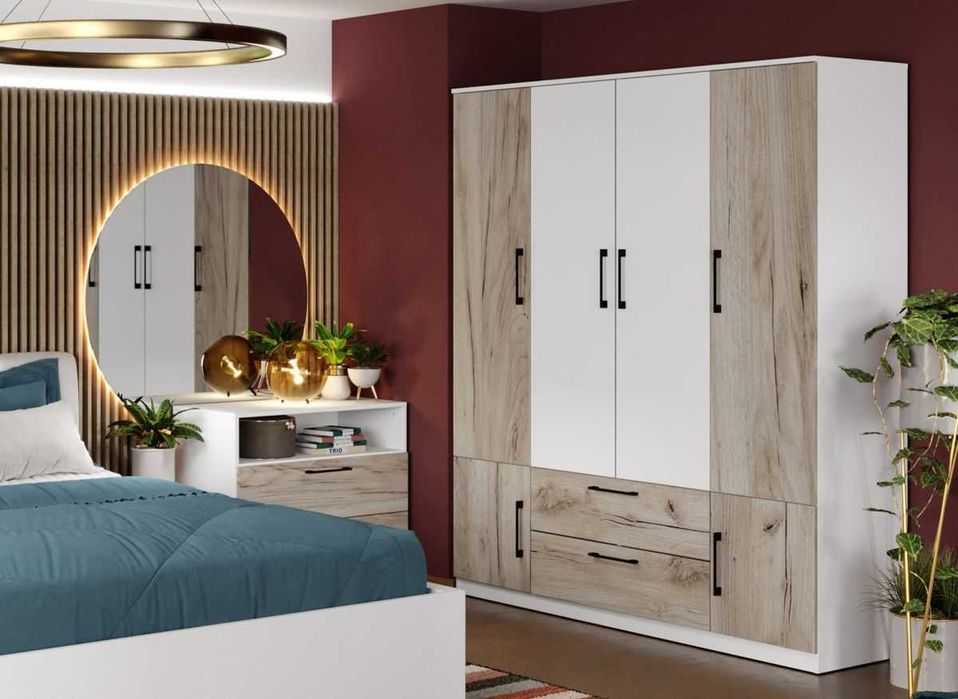 Dulap Relax Alb / Stejar k02 – C165/01