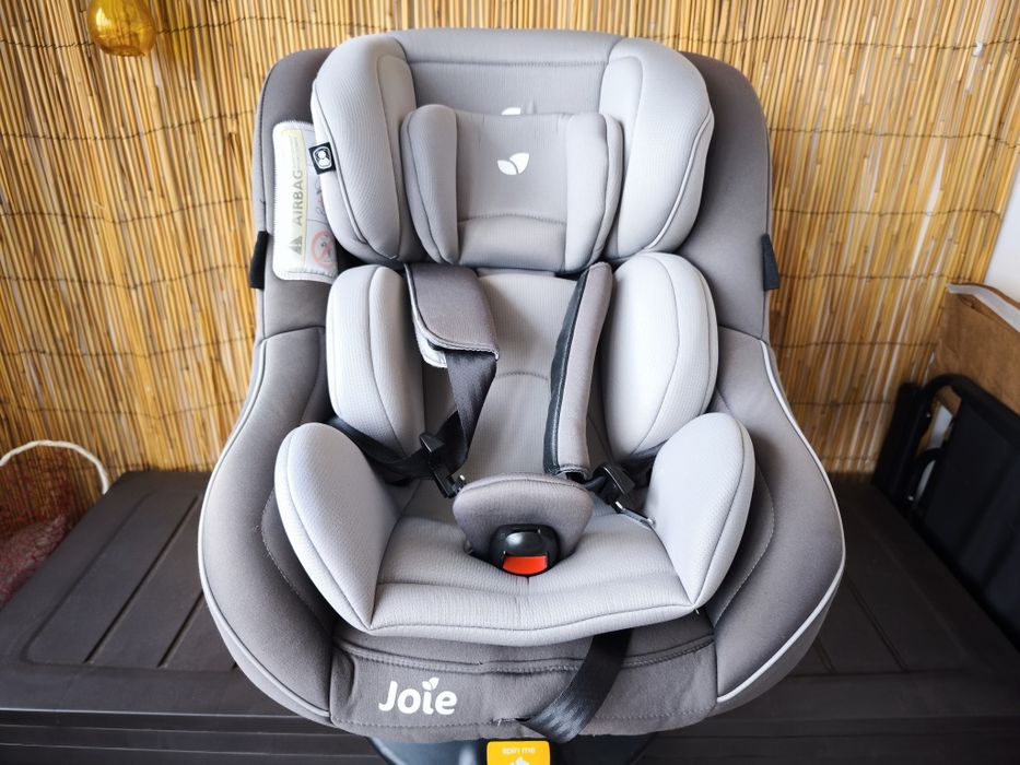 Scaun auto ISOFIX Joie Spin 360° Gray Flannel, rotativ, 0-18 kg, Gri