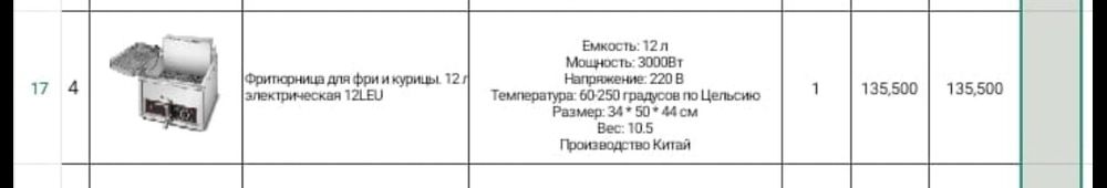 Фритюрница профессиональная