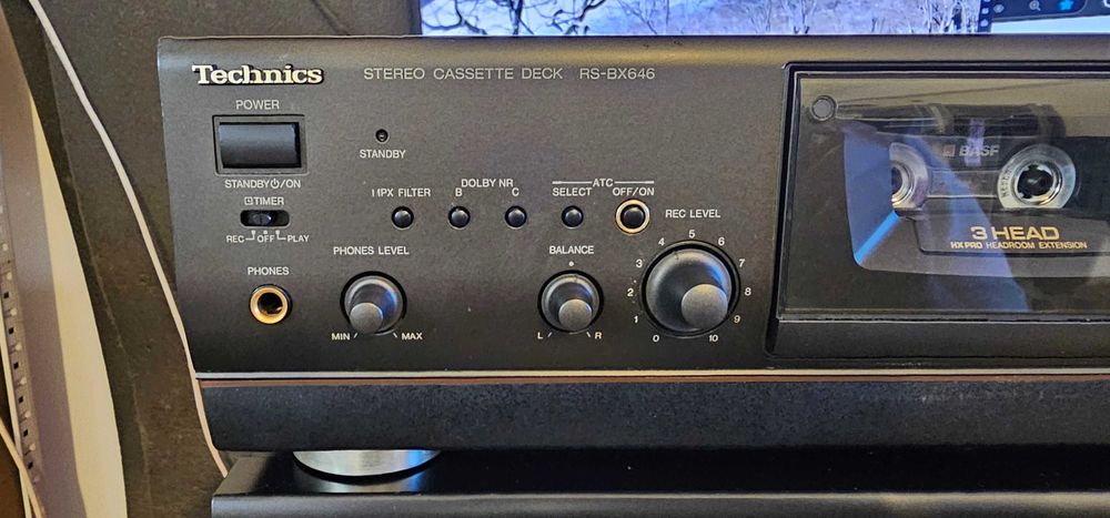 Deck Technics RS-BX646 3 capete, bias reglabil, perfect functional, sau Deck Technics RS-BX501 Autorevers, cu test video!