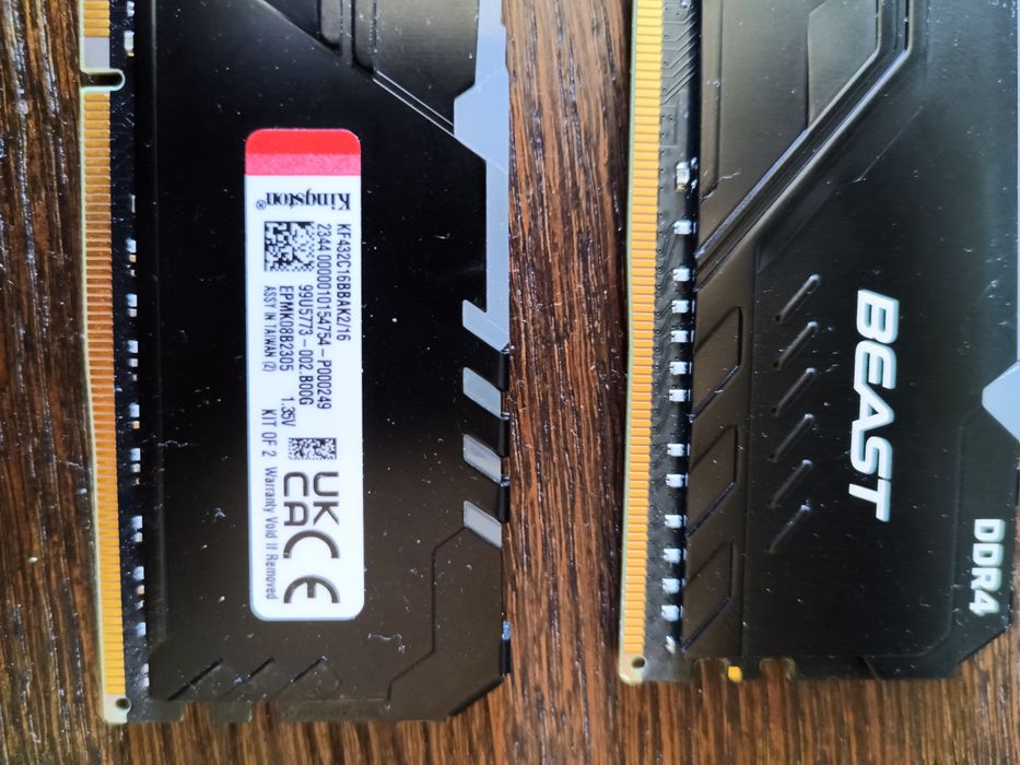 Kingston 2x8 RAM 3200mhz RGB