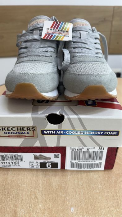 Skechers Sneakers, OG 85 Goldn Gurl 111-LTGY, Gri, 36 EU