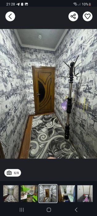 Чилонзор район аренда квартира 2/4/4