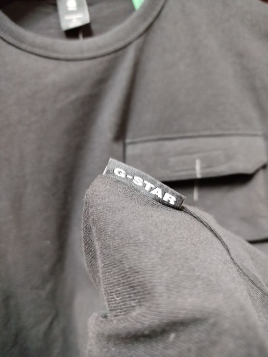 Оригинална карго блуза G-Star Raw Pocket M нова мъжка черна фланела