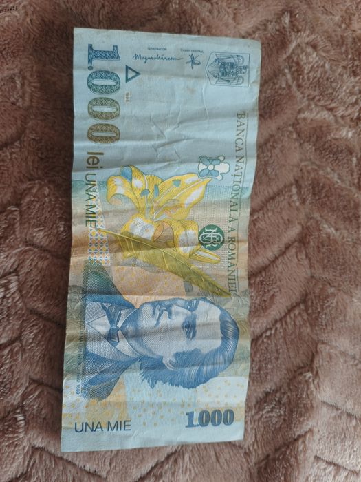 Bancnotă româneasca veche de 1000 lei