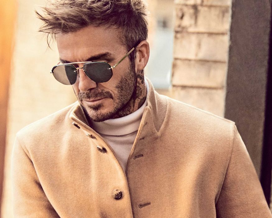 Оригинални мъжки слънчеви очила David Beckham Aviator -55%