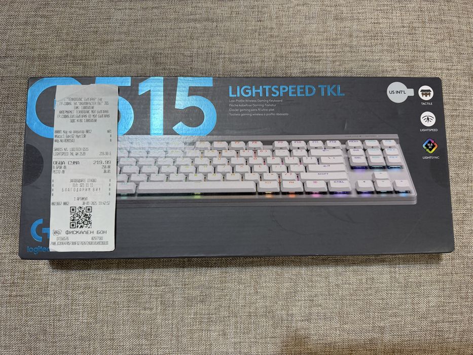Клавиатура LOGITECH G515 LIGHTSPEED TKL White. Официална. Гаранция.
