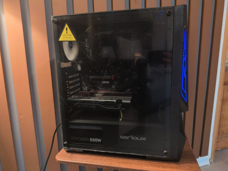 PC Gaming Ryzen 5 3400G / RX 580 4GB / 16GB RAM / SSD 256GB + HDD 1TB