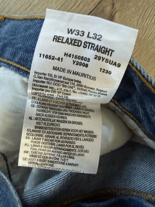 Blugi WRANGLER Hero Albastru Barbati | Marime 33 x 32 (Talie 88 cm)