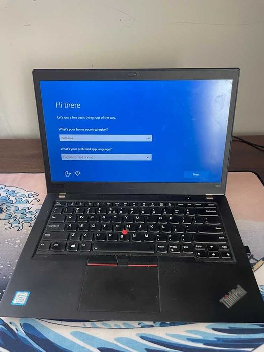 Laptop Lenovo T480s i5-8250U 20GB RAM, incarcator, mouse, Windows
