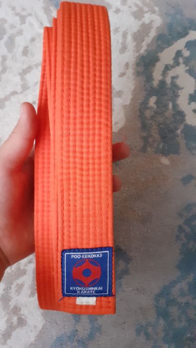 Борцовки перчатки оранжевый пояс