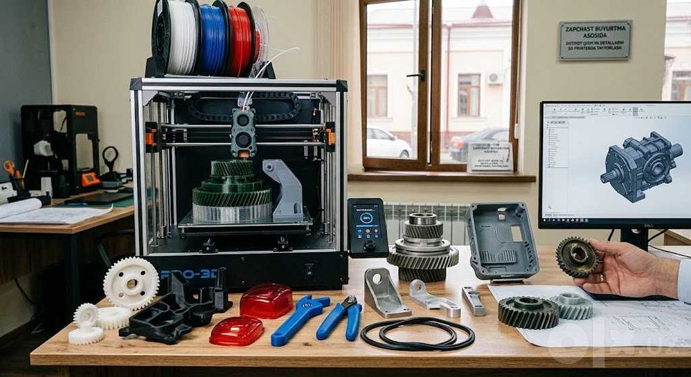 Ehtiyot qism va detallarni 3D printerda tayyorlash zapchast