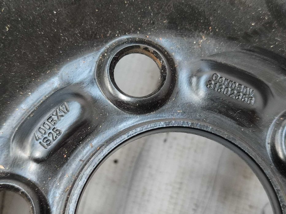 Roată de rezervă slim 5x108 T125/80 R17 DOT 4417 Volvo V60 (2018-2020) Cod:31302356 (3D)