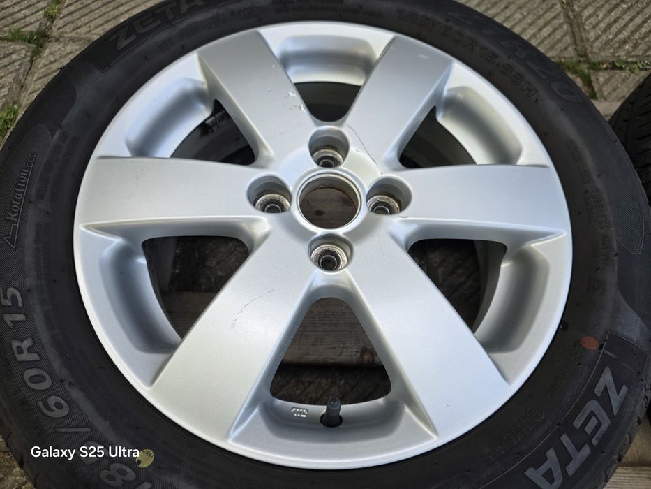 Лети джанти 15ки 4х100 Suzuki + летни гуми 185/60/15