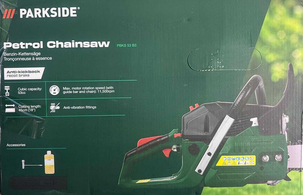 Parkside PBKS 53 A2 бензинова верижна резачка/2.72 HP/53 cm³/44 cm