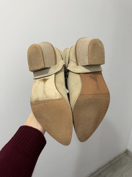 MODISH boutiue ciocate din piele intoarsa masura 40