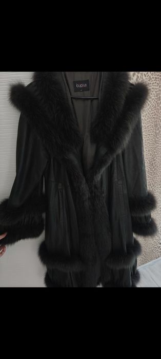 Официално дамско кожено яке естествена кожа