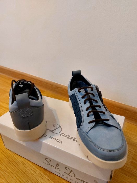 Papuci  sport din piele