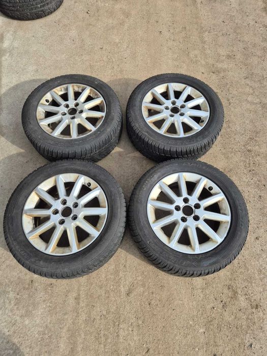 Set jante aliaj cu anvelope 225/55/R16 M+S 5x112 AUDI A4 B8