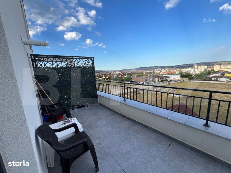 Apartament modern cu terasa de 15 m2 si priveliste panoramica – 58 m