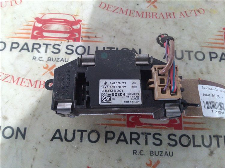 Rezistenta aeroterma audi a4 b8