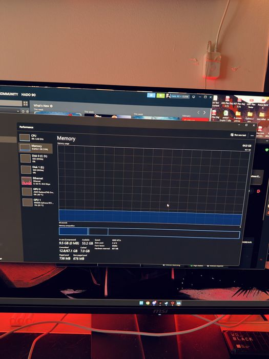 Kit Memorii Corsair Vengance  RGB 32gb Ram DDR5 6000