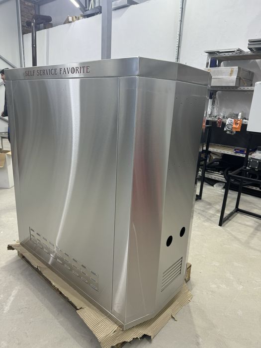 Двупостова иноксова прахосмукачка за автомивка на самообслужване