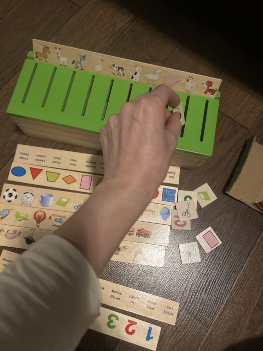 Jucarie de lemn sortator