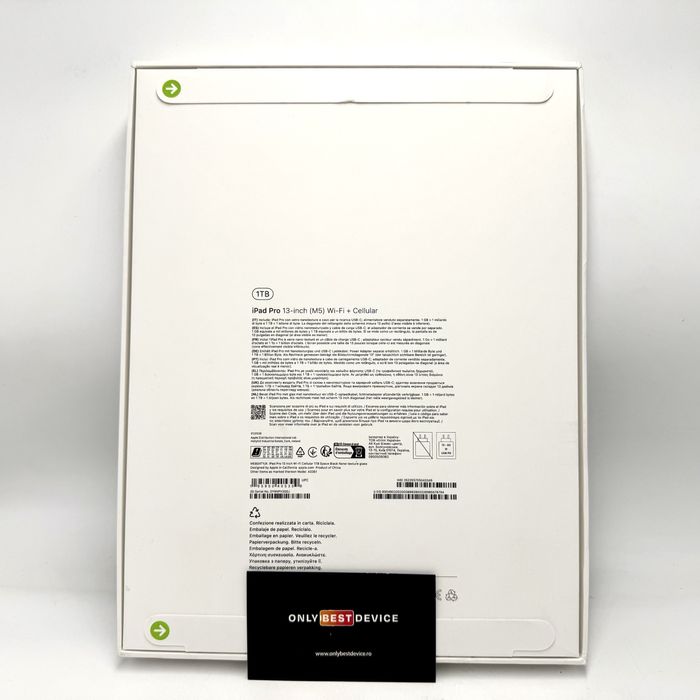 Apple iPad Pro 13-inch M5 Wi-Fi+Cellular 1TB Space Black Nano Texture