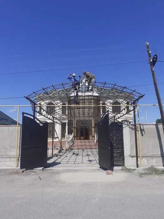 Кованые ворота автоновесы мангалы навесы козырьки решетки заборы