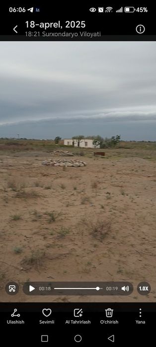 4 sotix bo'sh yer sotiladi