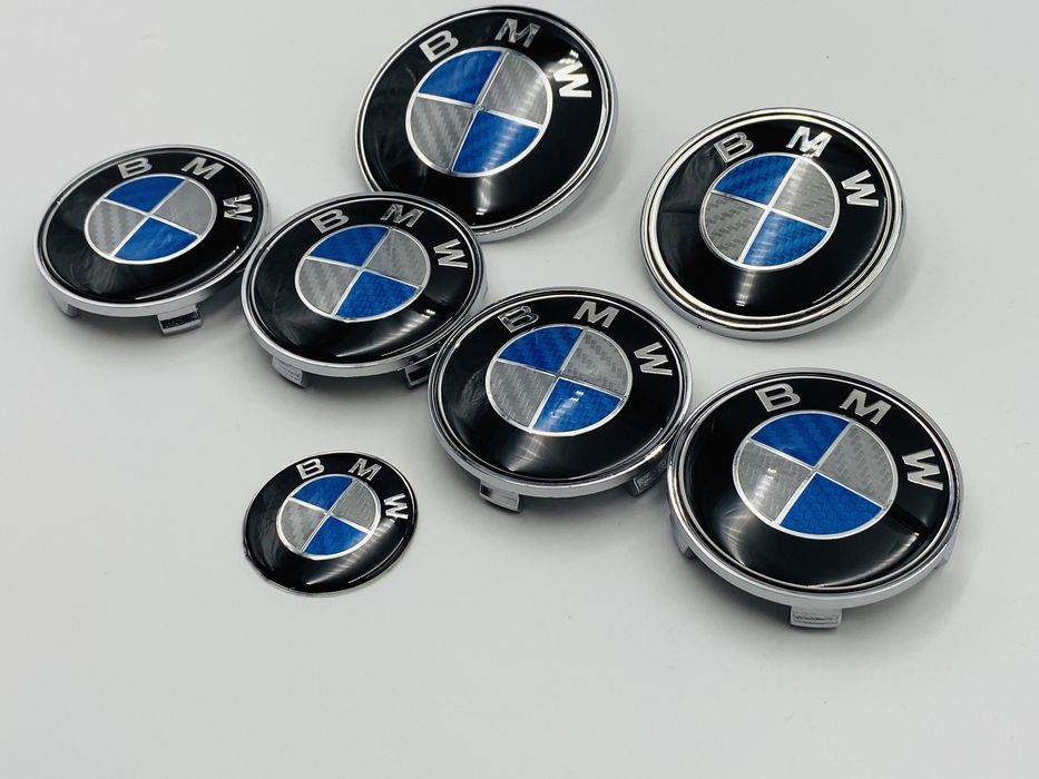 Set Embleme BMW albastru carbon