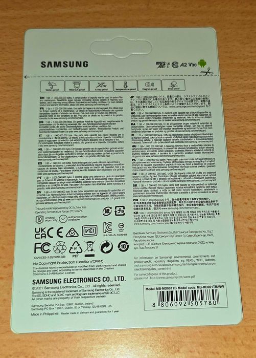 SAMSUNG EVO Select 1TB microSD