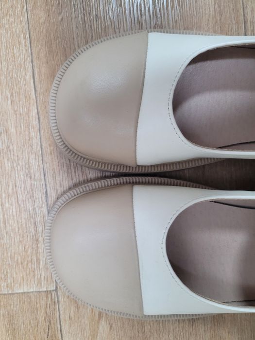 Туфли в стиле Mary Jane, с круглым носиком