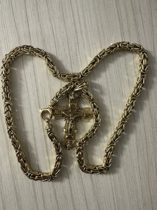 Lant de aur 14 k 65 cm 112 g NOU