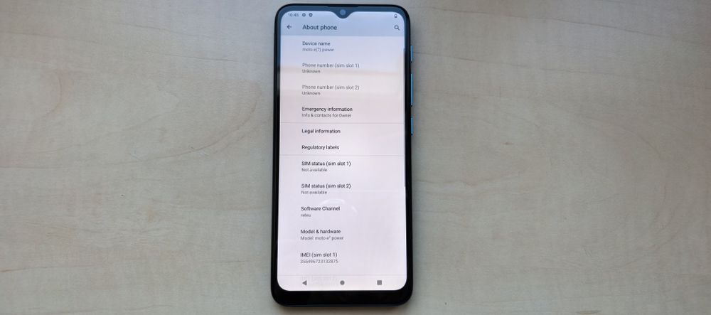 Telefon Motorola E7 Power_Dual Sim_64GB / 4GB RAM_NOU 10 din 10 / Blue