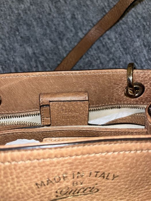 Gucci Bamboo original – geantă piele maro, Made in Italy