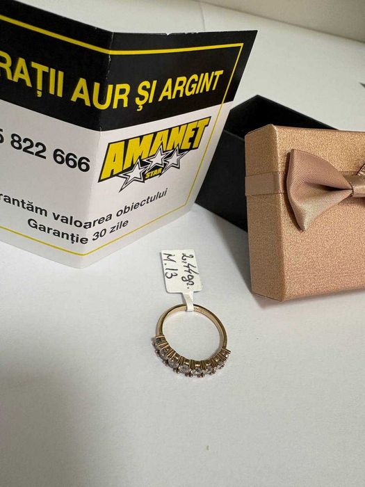 Inel Cu Pietre Aur 14k 2.44gr (cdc)StarAmanet