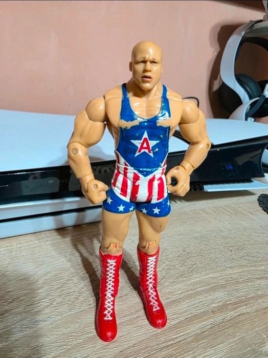 JAKKS Pacific 2003 Kurt Angle 7" Wrestling Action Figure Ruthless Aggr